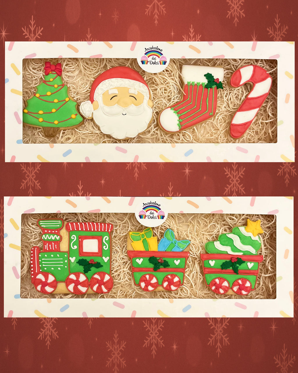 🎄✨ Biscotti decorati – Box natalizia regalo ✨🎄